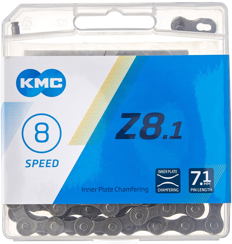[Australia - AusPower] - KMC, Z8.1, Chain, Speed: 6/7/8, 7.1mm, Links: 116, Grey 