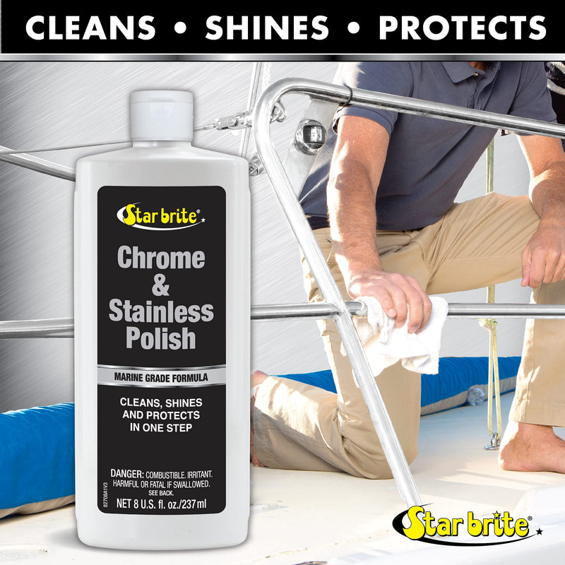 [Australia - AusPower] - STAR BRITE 82708 Marine Grade Chrome & Stainless Steel Cleaner, Polish & Protectant (082708) 