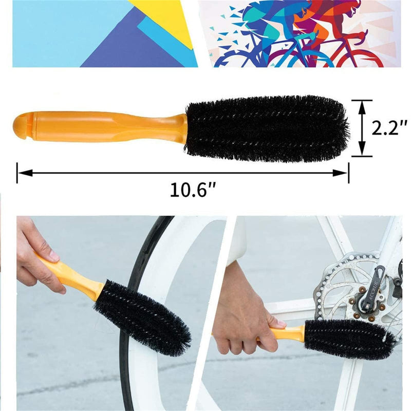 [Australia - AusPower] - focopot Bike Cleaning Kit (9pcs), Including Chain Cleaner for Cycling ,Bicycle Clean Brush Tools for Mountain/MT/Road/BMX Bike 