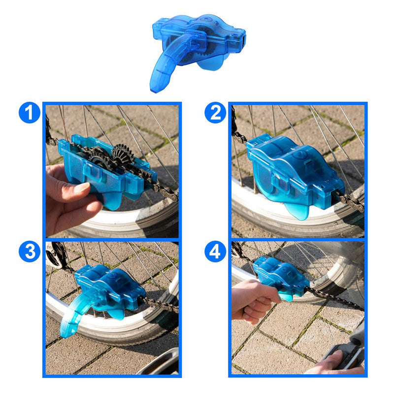 [Australia - AusPower] - MMOBIEL Bike Chain Cleaning Tool Scrubber with Rotating Brushes Bicycle Clean Tool Set for Cycling Mountain Bikes MTB 