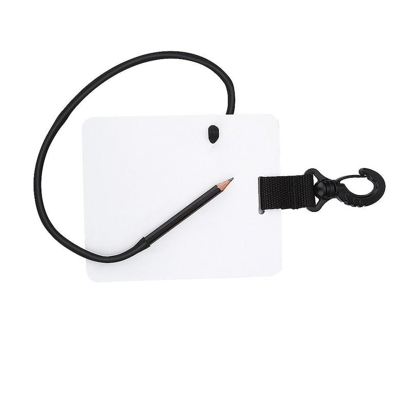 [Australia - AusPower] - Asixx Dive Tablet, Underwater Writing Slate Board with Swivel Clip and Pencil for Making Some Notes Underwater While Diving Swimming 