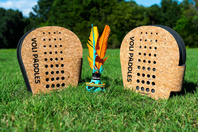 [Australia - AusPower] - Waboba VOLI Paddle Game - Rethink Your Outdoor Game – Backyard Set Includes: 2 Wearable Paddles and 1 Oversized Shuttlecock 