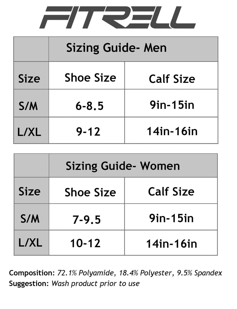 [Australia - AusPower] - FITRELL 3 Pairs Compression Socks for Women and Men 20-30mmHg-Circulation Support Socks Black Small-Medium 