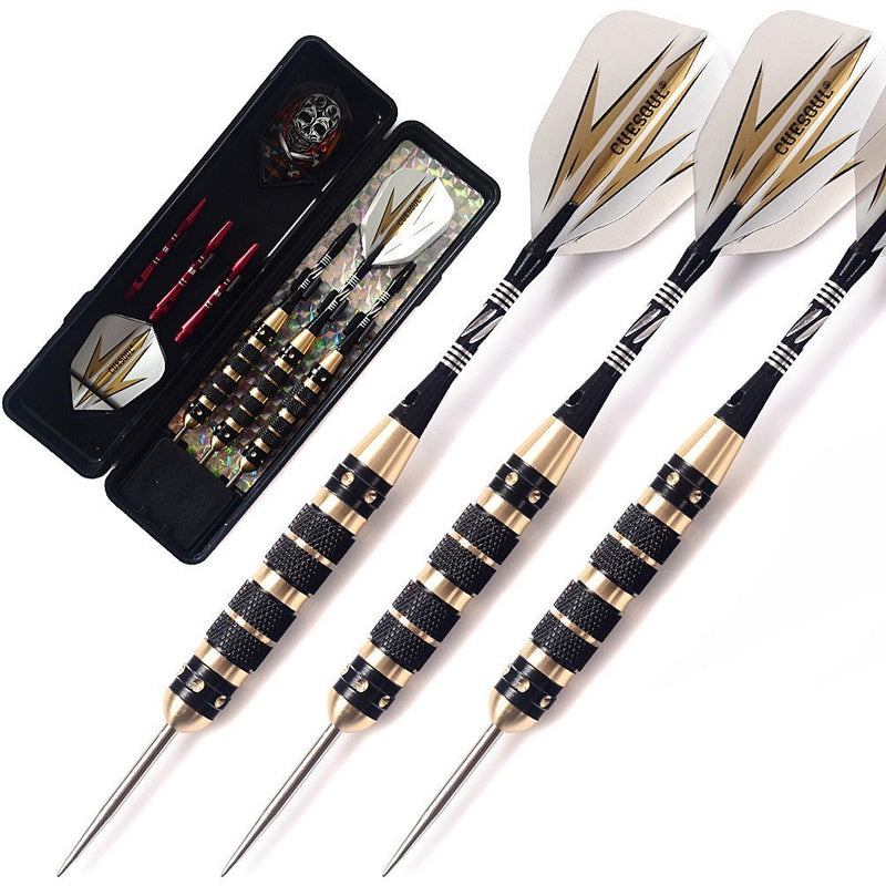 [Australia - AusPower] - CUESOUL 20/23/26 Grams Steel Tip Darts - Black Coating Brass Barrels 20 Grams 