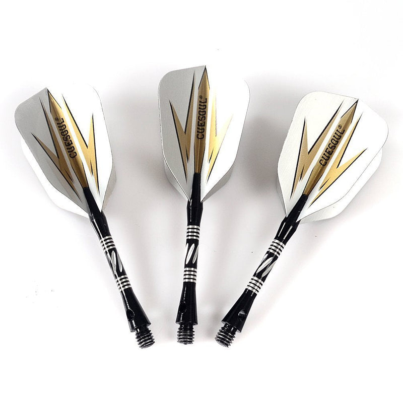 [Australia - AusPower] - CUESOUL 20/23/26 Grams Steel Tip Darts - Black Coating Brass Barrels 20 Grams 