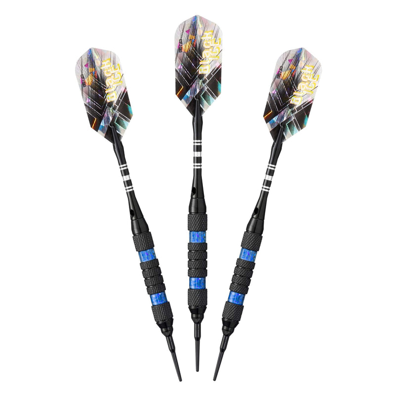 [Australia - AusPower] - Viper Black Ice Soft Tip Darts Blue Rings 18 Grams 
