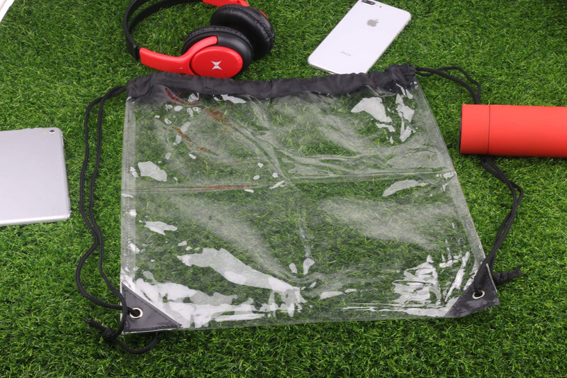 [Australia - AusPower] - 2 Pieces Clear Drawstring Bags, Waterproof Small Clear Bag for Stadium Colleges Sport Event Work Concert Security Approved 
