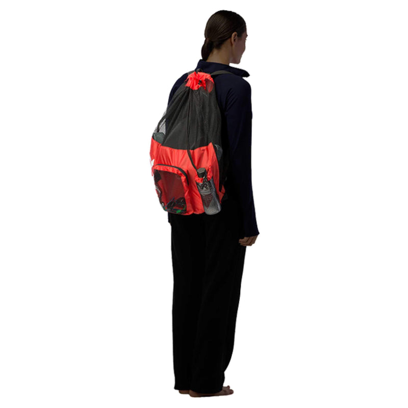 [Australia - AusPower] - TYR Big Mesh Mummy Backpack One Size Black 