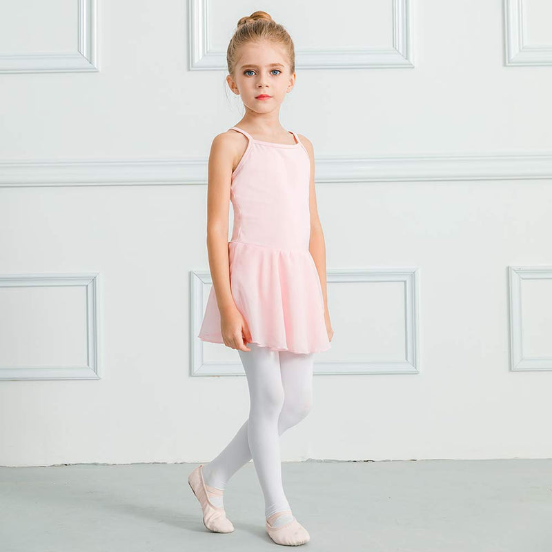 [Australia - AusPower] - STELLE Girl's Cotton Camisole Dress Leotard for Dance, Gymnastics and Ballet(Toddler/Little Girl/Big Girl) Ballet Pink 5-6 Years 
