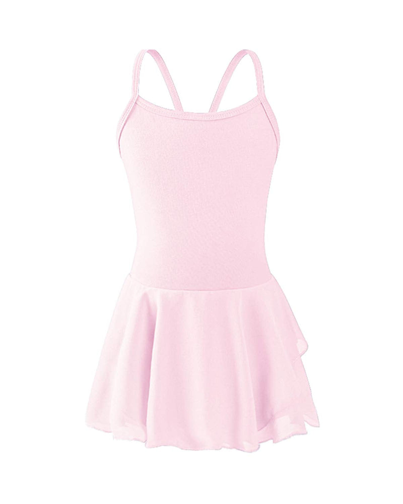 [Australia - AusPower] - STELLE Girl's Cotton Camisole Dress Leotard for Dance, Gymnastics and Ballet(Toddler/Little Girl/Big Girl) Ballet Pink 5-6 Years 