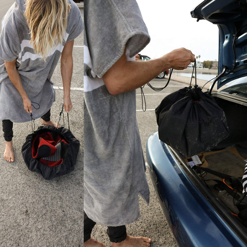 [Australia - AusPower] - Ho Stevie! Durable Wetsuit Changing Mat/Waterproof Dry-Bag for Surfers Black 