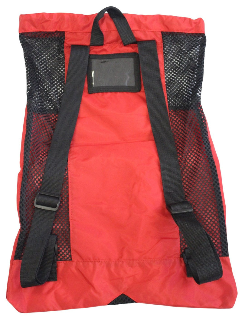 [Australia - AusPower] - Adoretex Guard Mesh Equipment Backpack, Free Whistle and Lanyard Red/Black One Size 