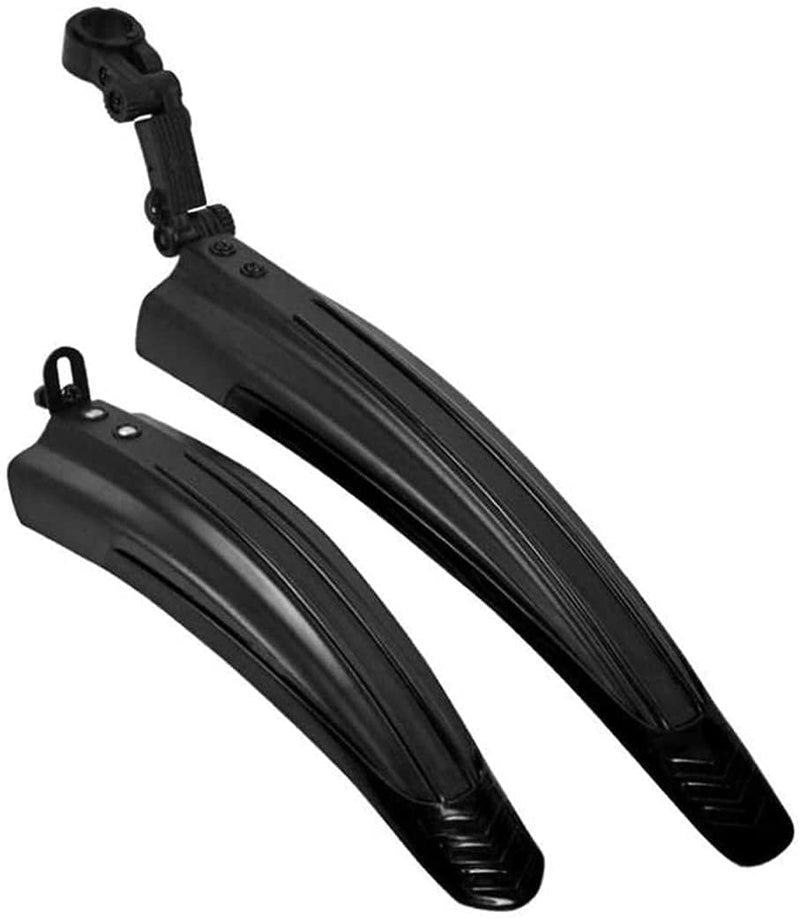 [Australia - AusPower] - Adjustable Road Mountain Bike Bicycle Cycling Tire Front/Rear Mud Guards Mudguard Fenders Set Black-1 