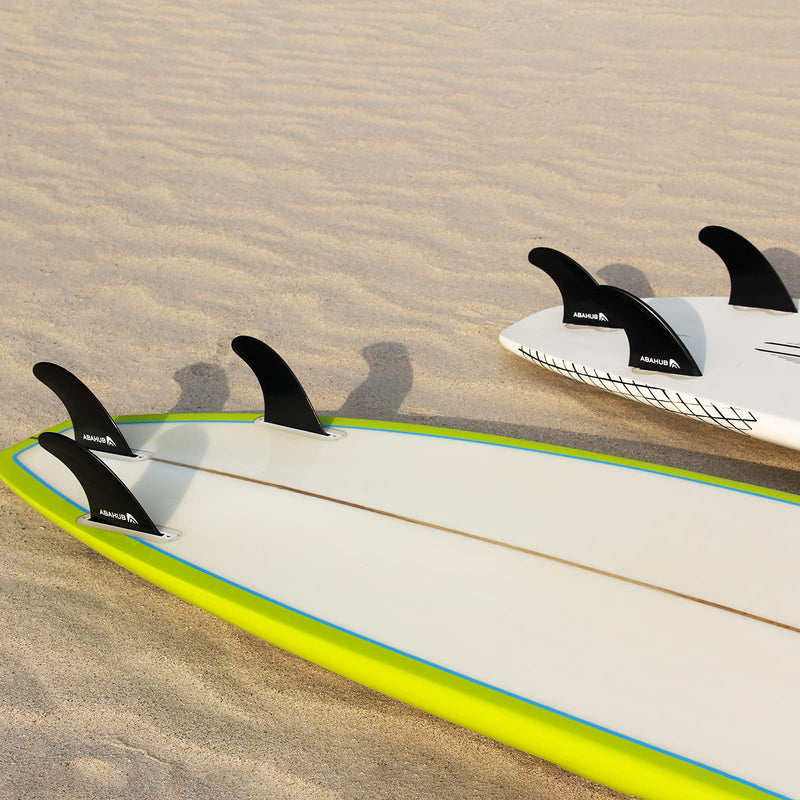 [Australia - AusPower] - Abahub Tri FCS/Future Fins Set, G5 Surfboard Fin, 3 Thruster Fins for Surf Boards, Surfing Longboard, Shortboard, Fiberglass Reinforced, Comes with Screws, Wax Comb and Key Future 