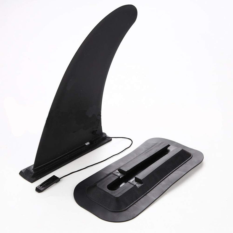 [Australia - AusPower] - DSHE Detachable Center Fin Black, Kayak Rudder Kit Skeg Tracking Fin Watershed Board for Inflatable Canoe, Stand Up Paddle SUP Boards, Surfboard 