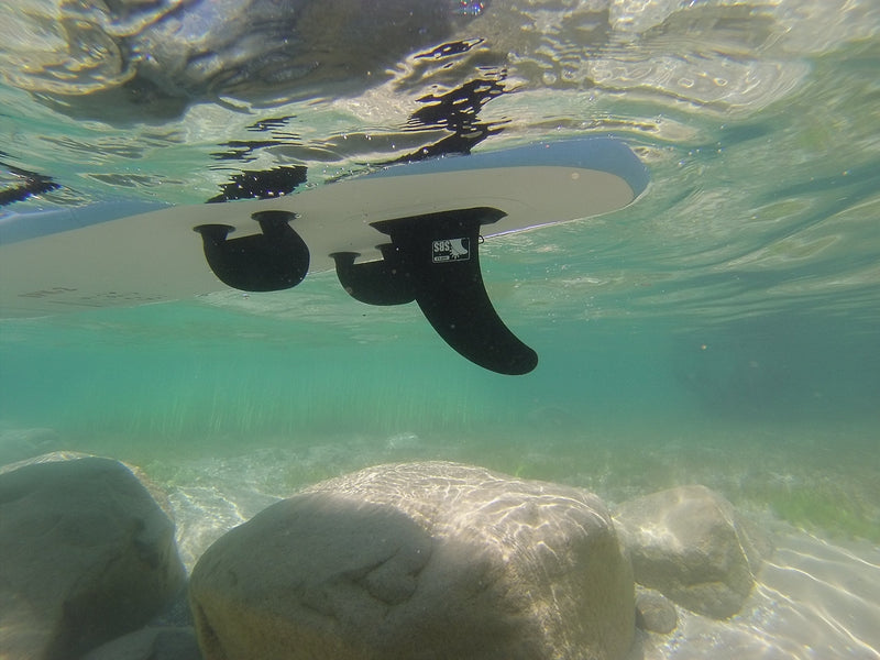 [Australia - AusPower] - Santa Barbara Surfing SBS 9" iSUP Fin - Quick Release Slide in Fin for Inflatable Paddleboard (Aqua Marina, Vilano, etc) 
