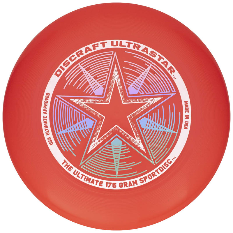 [Australia - AusPower] - Discraft 175 Gram Ultra Star Sport Disc 175g Ultra Star Sport Disc, Bright Red. 