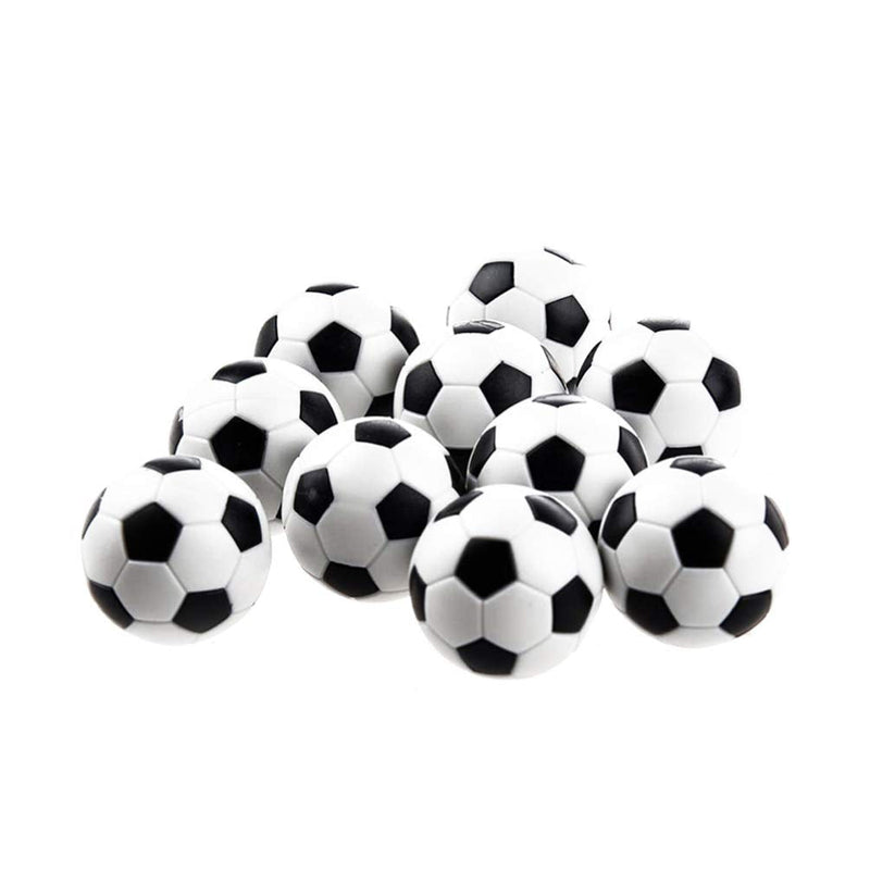 [Australia - AusPower] - BESPORTBLE 12 Pcs Table Soccer 31mm Foosball Replacement Balls Mini Table Footballs Soccer Game Ball Accessory (Black) 