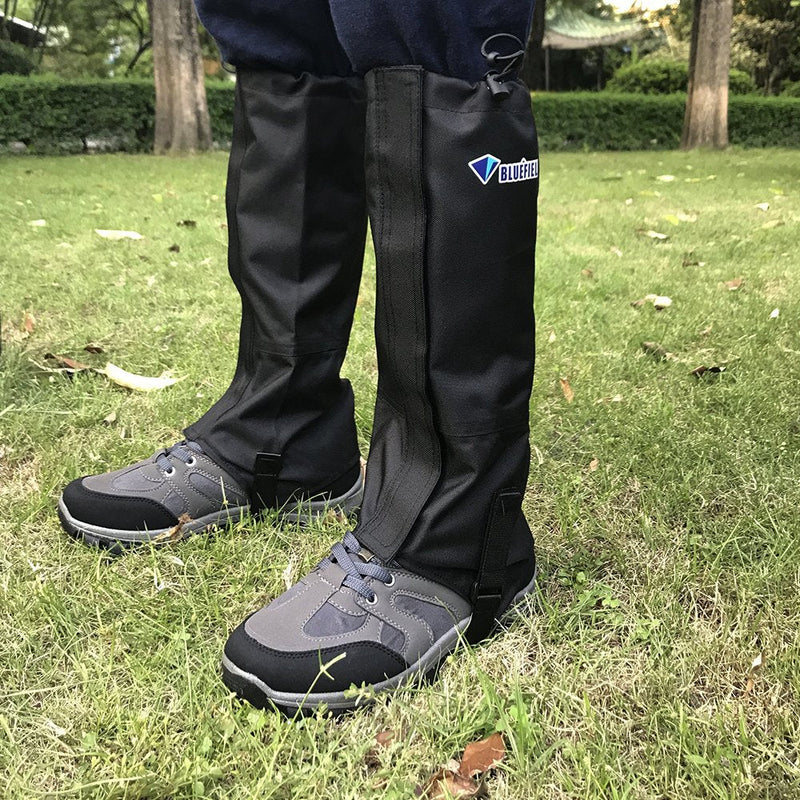 [Australia - AusPower] - MAGARROW Leg Gaiters Hiking Snow Boot Gaiter Outdoor Waterproof Gaiters Shoes Cover Oxford Fabric Black Small 