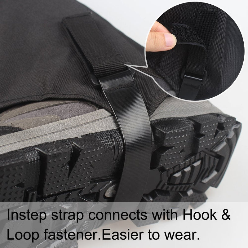 [Australia - AusPower] - MAGARROW Leg Gaiters Hiking Snow Boot Gaiter Outdoor Waterproof Gaiters Shoes Cover Oxford Fabric Black Small 