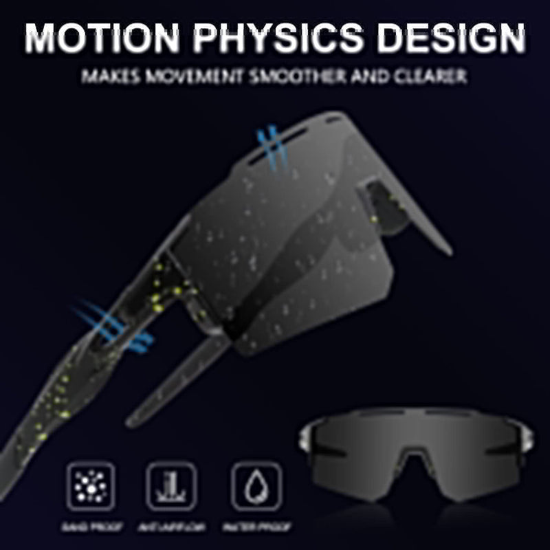 [Australia - AusPower] - OULAIQI Cycling Sunglasses Polarized Sunglasses for Cycling Men Women with 1 Lens or 3 Interchangeable Lens Baseball Glasses Black Grey-1 Polarized Lens 