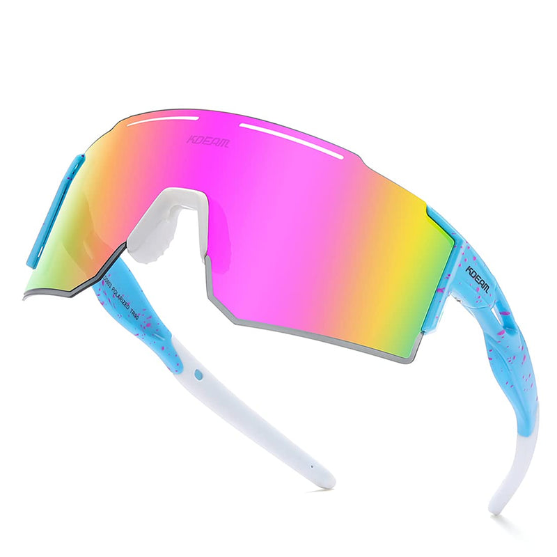[Australia - AusPower] - Sports Polarized Sunglasses for Men and Women, UV 400 Protection Sunglasses for Cycling, Skiing, Driving C17 Medium 