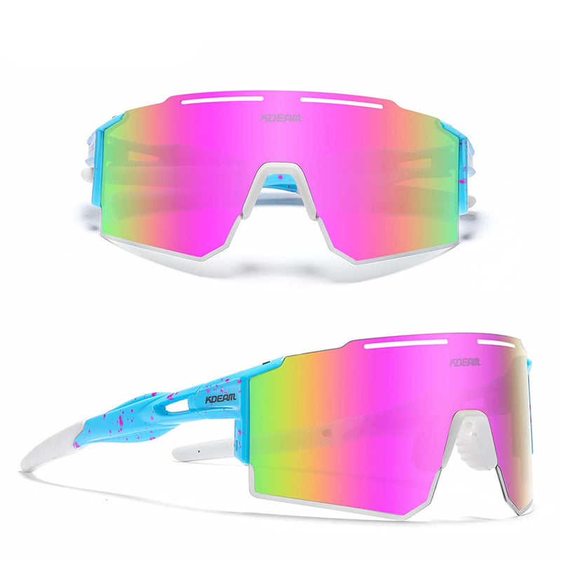[Australia - AusPower] - Sports Polarized Sunglasses for Men and Women, UV 400 Protection Sunglasses for Cycling, Skiing, Driving C17 Medium 