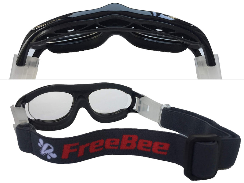 [Australia - AusPower] - Freebee Unisex Kids Sports Safety Glasses Protective Goggles for basketball soccer Black 