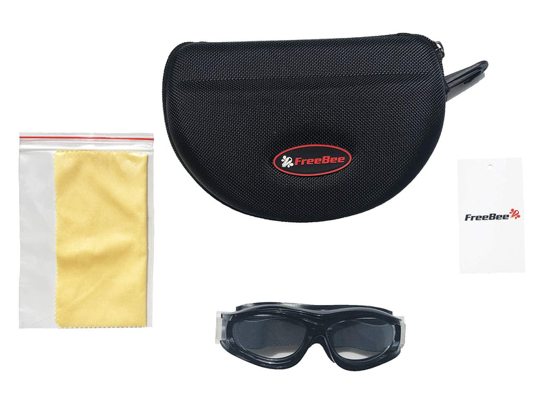 [Australia - AusPower] - Freebee Unisex Kids Sports Safety Glasses Protective Goggles for basketball soccer Black 