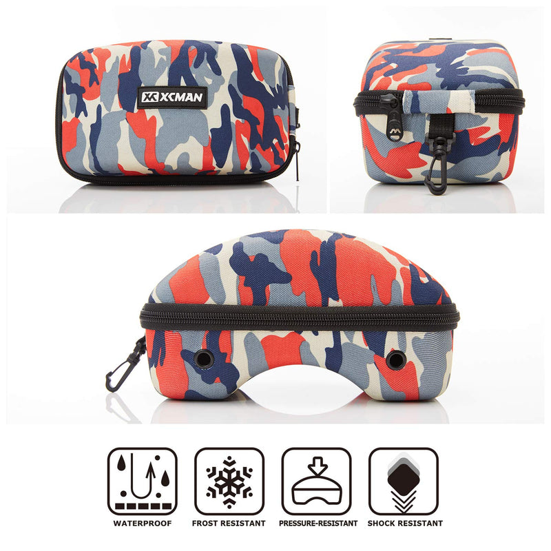 [Australia - AusPower] - XCMAN Rigid EVA Ski Goggle Case Fit All Shapes and Size Ski Goggles City Camo 