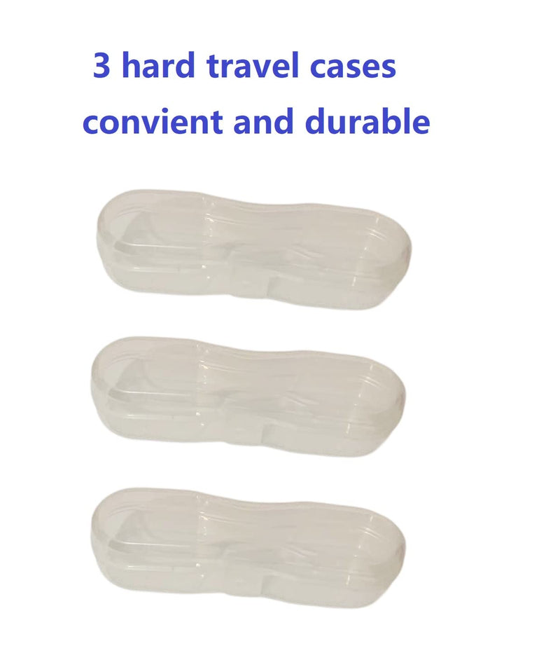[Australia - AusPower] - YUENREE 3 Pack Swimming Goggles for Adults Men Women Youth Teens Kids Boys Girls Toddlers with 3 Hard Travel Cases 3 Pack for Adults-1 