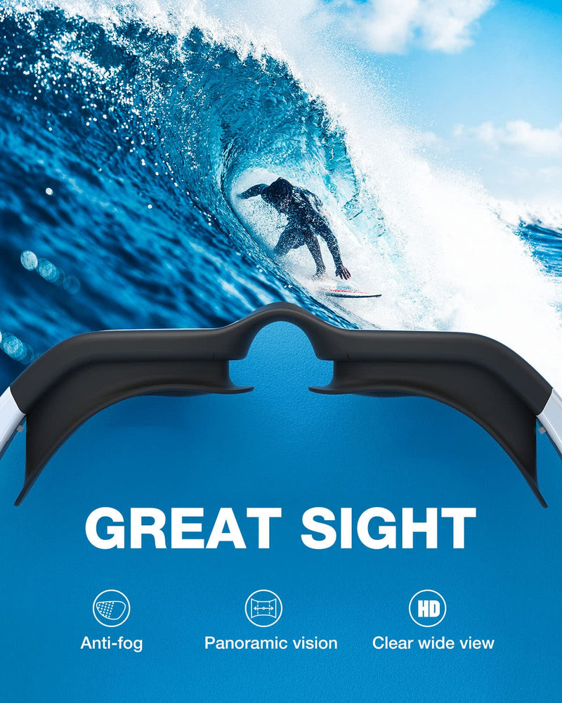[Australia - AusPower] - ZIONOR Swim Goggles, G1 Polarized Swimming Goggles Anti-Fog for Adult Men Women A0-g1-polarized Mirror Gold Lens 