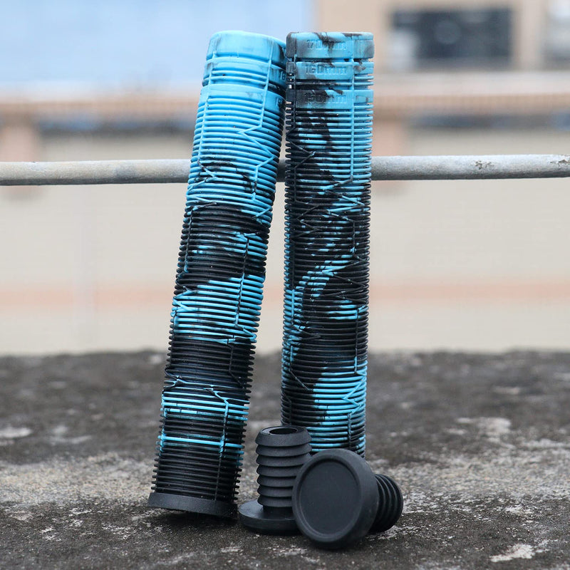 [Australia - AusPower] - Limit Handlebar Grips with Easy Cutting Lines for 150/160/170mm Use Pro Stunt Scooters Biack/blue 
