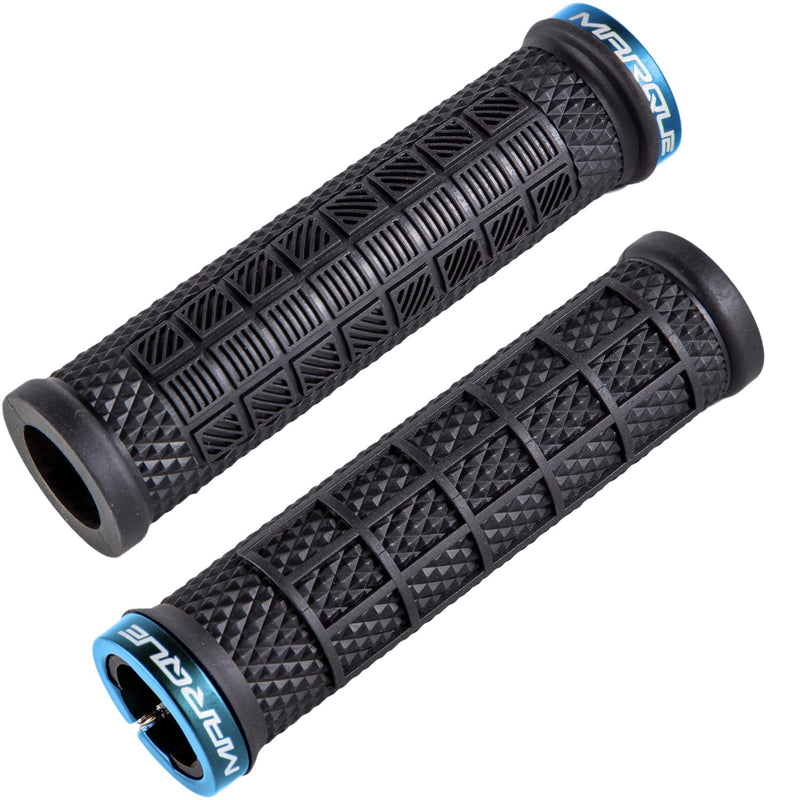 [Australia - AusPower] - MARQUE Grapple Mountain Bike Handlebar Grips – Single Lock-On Ring MTB and BMX Bicycle Handle Bar with Non-Slip Grip 