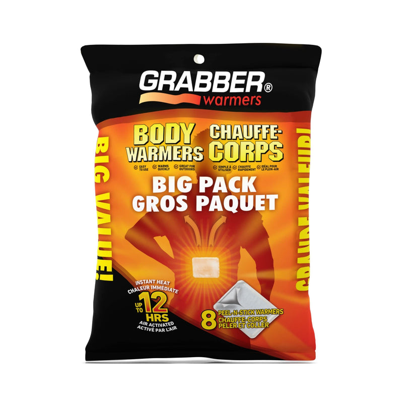 [Australia - AusPower] - GRABBER WARMERS Adhesive Body Warmer | 8 Unit Value Pack, Tan 