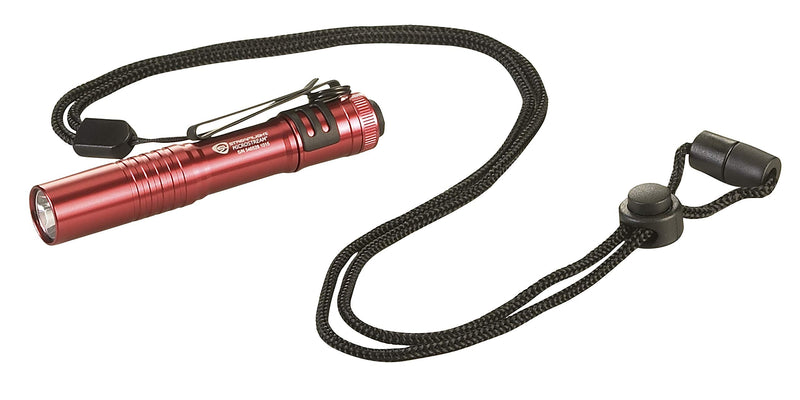 [Australia - AusPower] - Streamlight 66323 MicroStream Ultra-Compact Aluminum body Flashlight with AAA Alkaline Battery - 45 Lumens, Red 