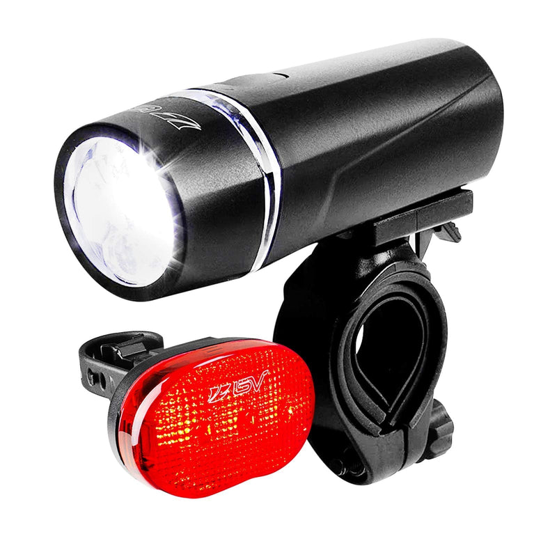 [Australia - AusPower] - BV Bicycle Light Set Super Bright 5 LED Headlight, 3 LED Taillight, Quick-Release 