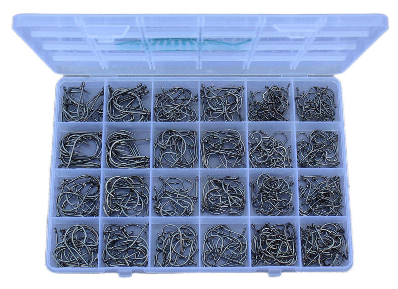 [Australia - AusPower] - Fishing Hooks Freshwater Saltwater Fish Hooks Bulk Fishing Hooks Set Worm Catfish Hooks Fish Gear Equipment Supplies 