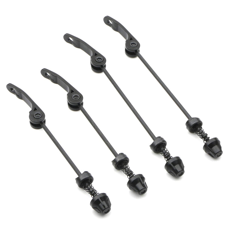 [Australia - AusPower] - Black/Blue Quick Release Bicycle Hub Front & Rear Bicycle Axle Hollow Shaft Fit for Road Bike, Mountain Bike, MTB, BMX, 2 Pairs 
