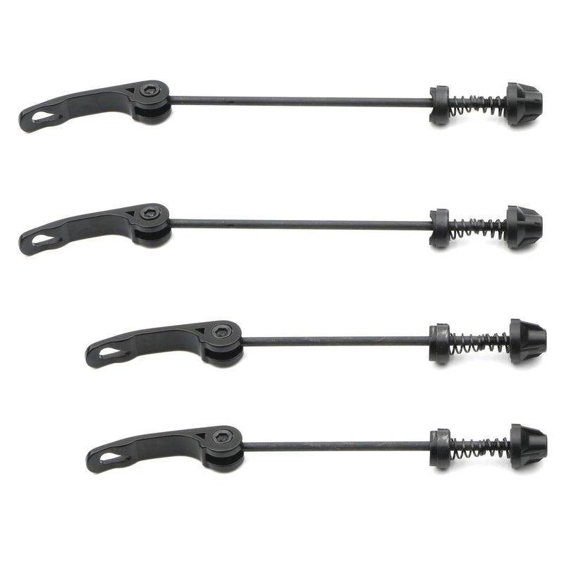 [Australia - AusPower] - Black/Blue Quick Release Bicycle Hub Front & Rear Bicycle Axle Hollow Shaft Fit for Road Bike, Mountain Bike, MTB, BMX, 2 Pairs 