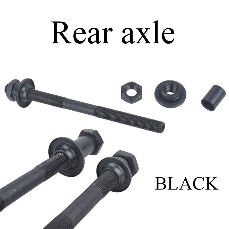 [Australia - AusPower] - Pro Bamboo Kitchen 1 Pair Durable Steel Axles Black Hollow Hub Shaft Front and Rear Axle Kit MTB Quick Release Bicycle Hub 108mm, 145mm for Mountain MTB Bike 