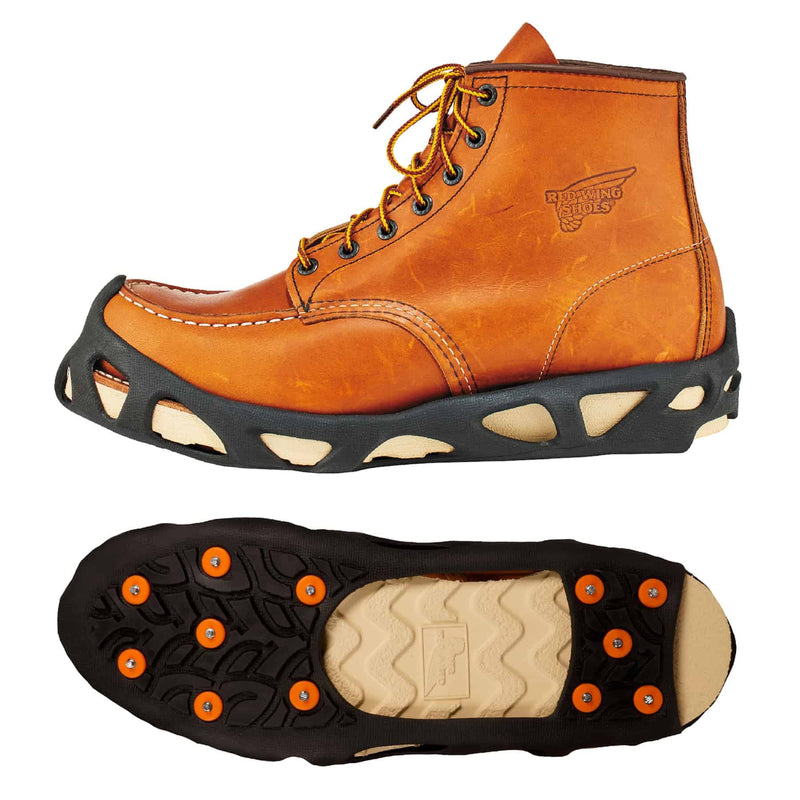[Australia - AusPower] - Ergodyne TREX 6304 Step In Ice Traction Cleat with 12 Carbon Steel Spike Grips,Black,Small 