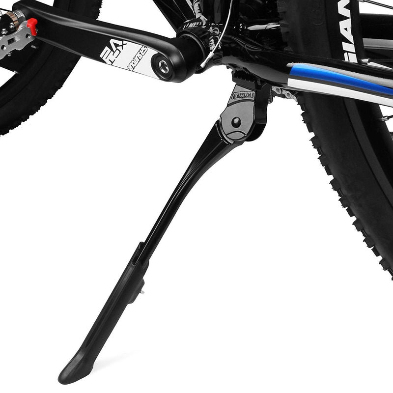 [Australia - AusPower] - BV Adjustable Bicycle Kickstand with Concealed Spring-Loaded Latch, for 24-29 Inch Bike Kickstand 24-29-Inch ED Black 