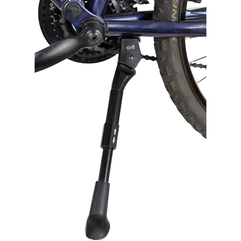 [Australia - AusPower] - Lumintrail Center Mount Bike Kickstand Adjustable Height fits Most 24” 26” 28” 700c Bicycles Black 