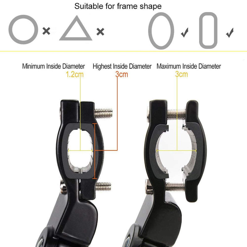[Australia - AusPower] - TOPCABIN Bicycle Adjustable Aluminium Alloy Bike Bicycle Kickstand Side Kickstand Fit for 22" 24" 26"- Black 