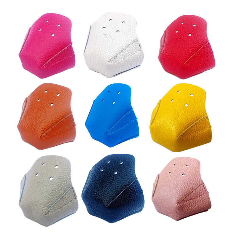 [Australia - AusPower] - VKEDA 100% Real Cowhide | Toe Cap Guard Protectors | Roller Skate Derby Speed 1 Pair Black 