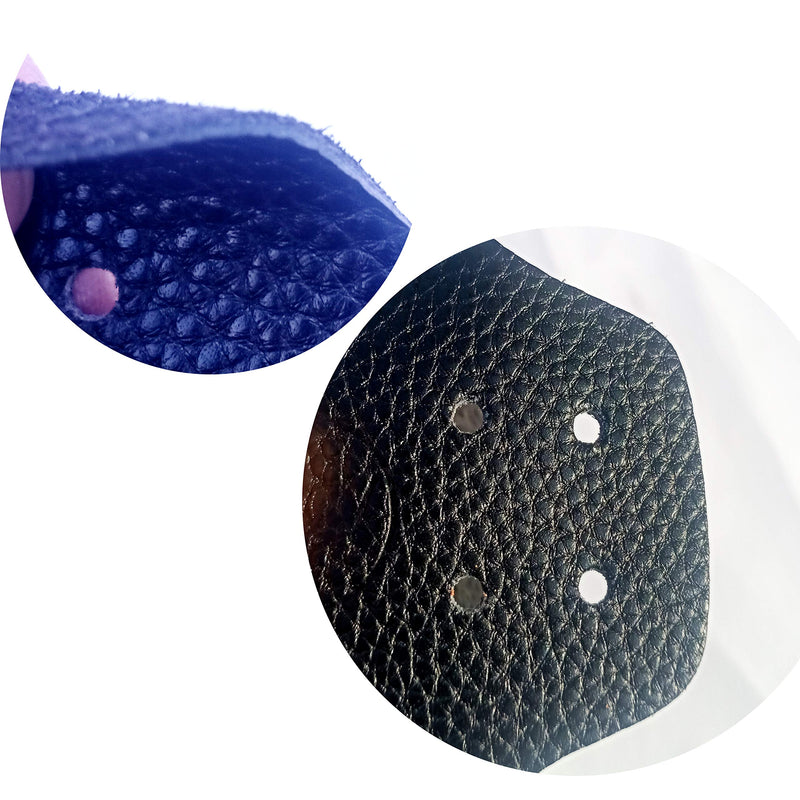 [Australia - AusPower] - VKEDA 100% Real Cowhide | Toe Cap Guard Protectors | Roller Skate Derby Speed 1 Pair Black 