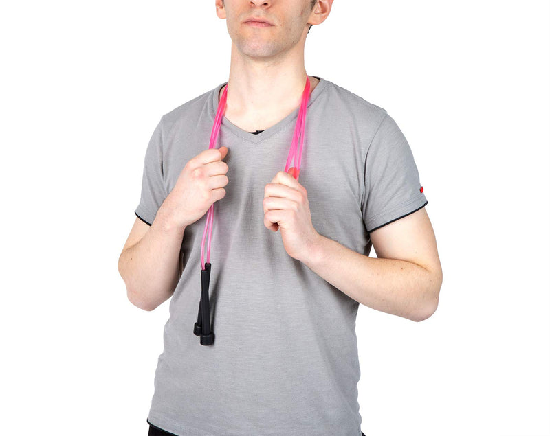 [Australia - AusPower] - Mind Reader Adjustable Jump Rope and 4.75" Handle, (Pack of 4), Black 