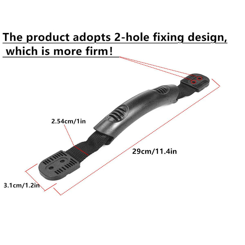 [Australia - AusPower] - HDCBMCDDM-US 4 Pack Replacement Kayak Carry Handles with Hardware for Ocean Kayak Lifetime Kayaks Pelican Kayaks Perception Kayaks Canoe or Luggage 