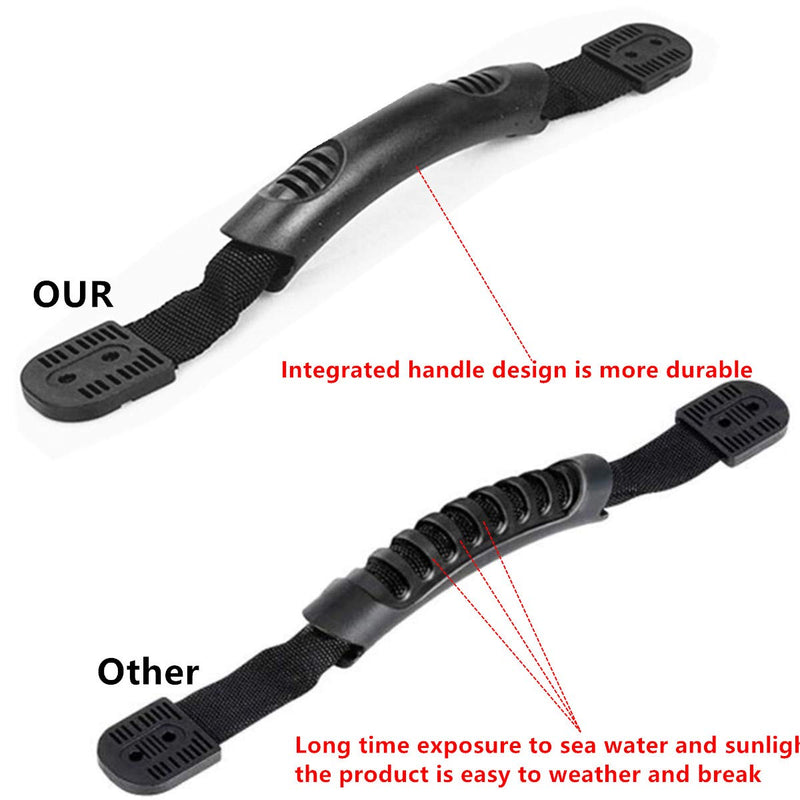 [Australia - AusPower] - HDCBMCDDM-US 4 Pack Replacement Kayak Carry Handles with Hardware for Ocean Kayak Lifetime Kayaks Pelican Kayaks Perception Kayaks Canoe or Luggage 